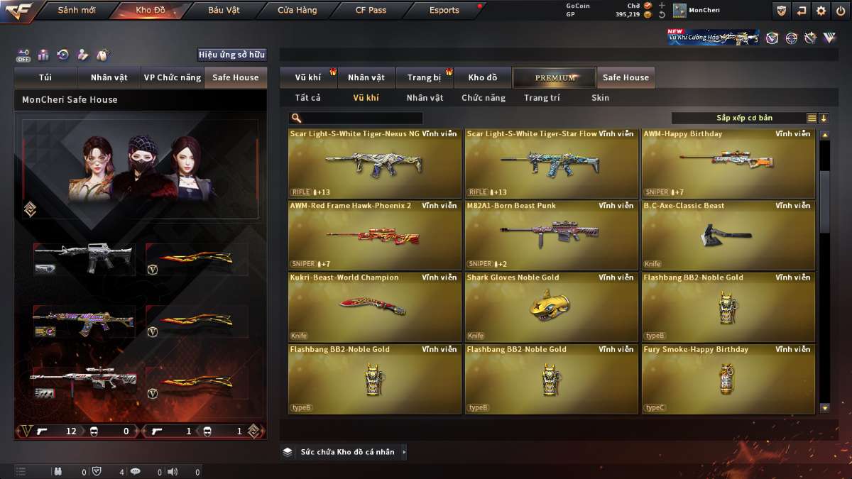 shop acc cf uy tin gia re
